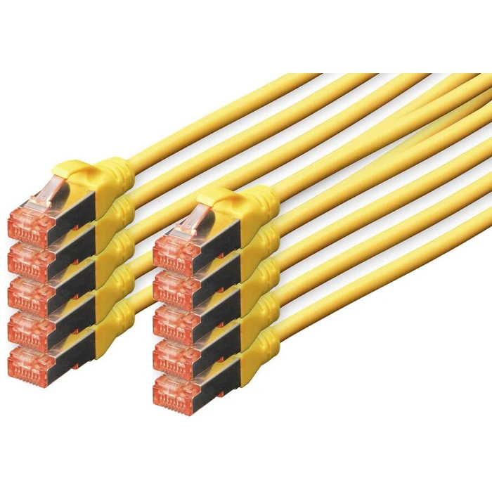 Καλώδιο Δικτύου Digitus CAT 6 S/FTP 10 pieces, 5m, yellow