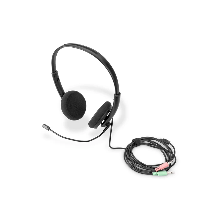 Multimedia Headsets Digitus On Ear Office w. Noise Reduction 3,5mm Stereo