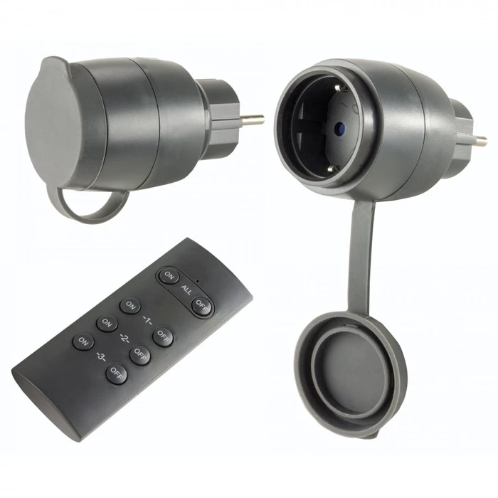 Εξωτερική Πρίζα Ρεύματος Wi-Fi REV Radio Switch Set 2 + 1 Mini outdoor black