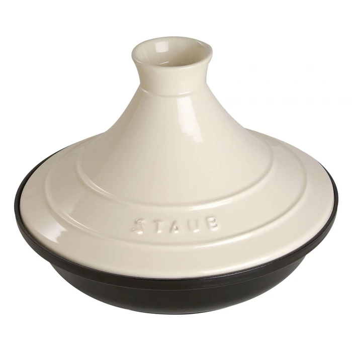 Γάστρα Staub Tajine 28cm round, cream cast iron, Tagine specialities