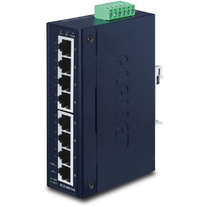 Network Switch Planet 8-Port 10/100/1000Mbps Managed Industrial Ethernet