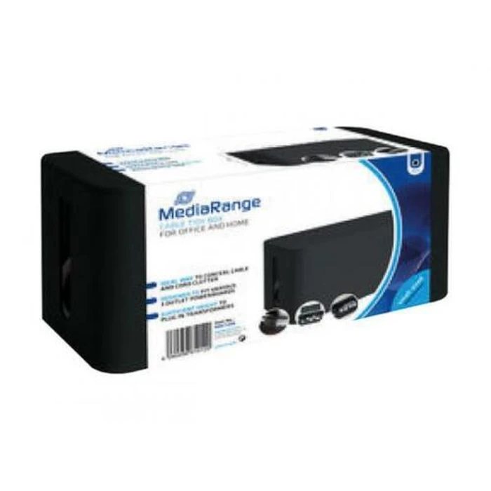 Οργανωτής Καλωδίων MediaRange 223x118x114mm Black