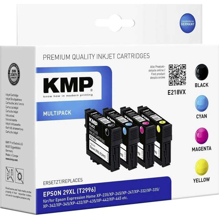 Μελάνι Συμβατό KMP E218VX Multipack BK/C/M/Y for Epson T 2996 XL