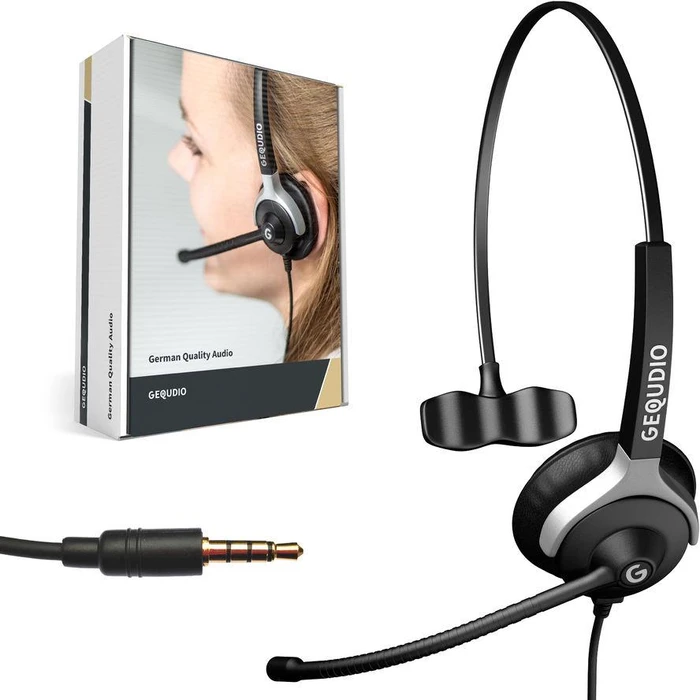 Headset GEQUDIO 1-ear with 3,5mm jack