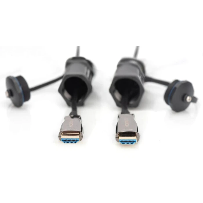 Καλώδιο HDMI Digitus AOC armored M/M IP68 4K 15m Black