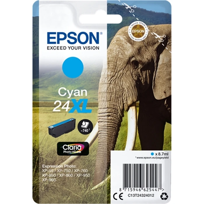 Μελάνι Epson XL cyan Claria Photo HD T 243 T 2432