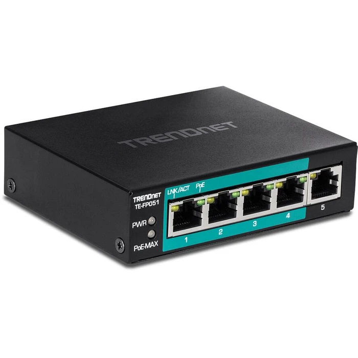 Network Switch Trendnet 5-Port Fast Ethernet Long Range PoE+