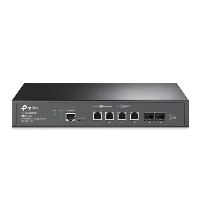 Network Switch TP-Link JetStream TL-SX3206HPP V1 - 6 ports - managed