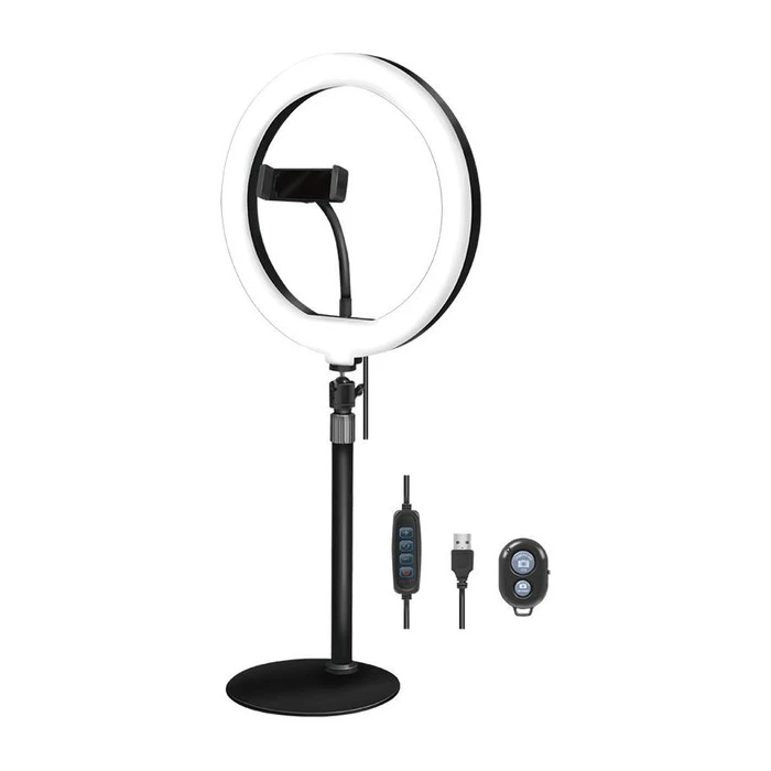 Ring Light Logilink tripod with remote trigger, diameter 25 cm