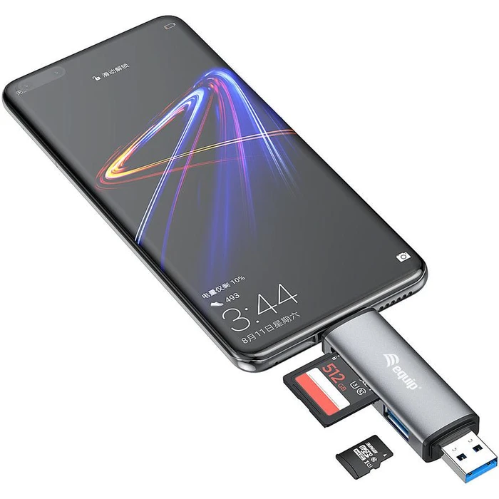 Card Reader Equip 3.0 SB-C & USB-A SD/MicroSD