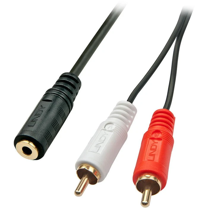 Καλώδιο RCA Lindy Stereo 3.5mm/2xRCA F/M 0.25m