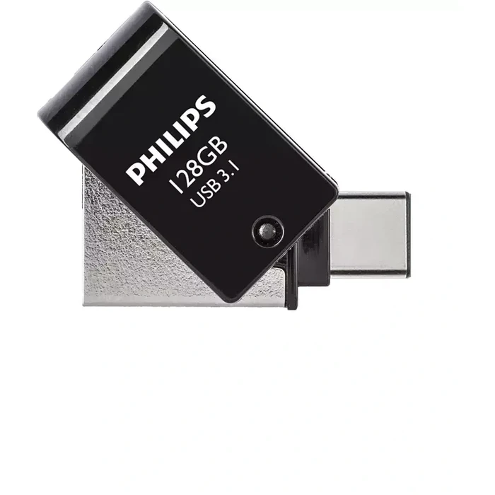 USB Flash 128GB Philips 2 in 1 OTG USB 3.1 + USB C Midnight Black