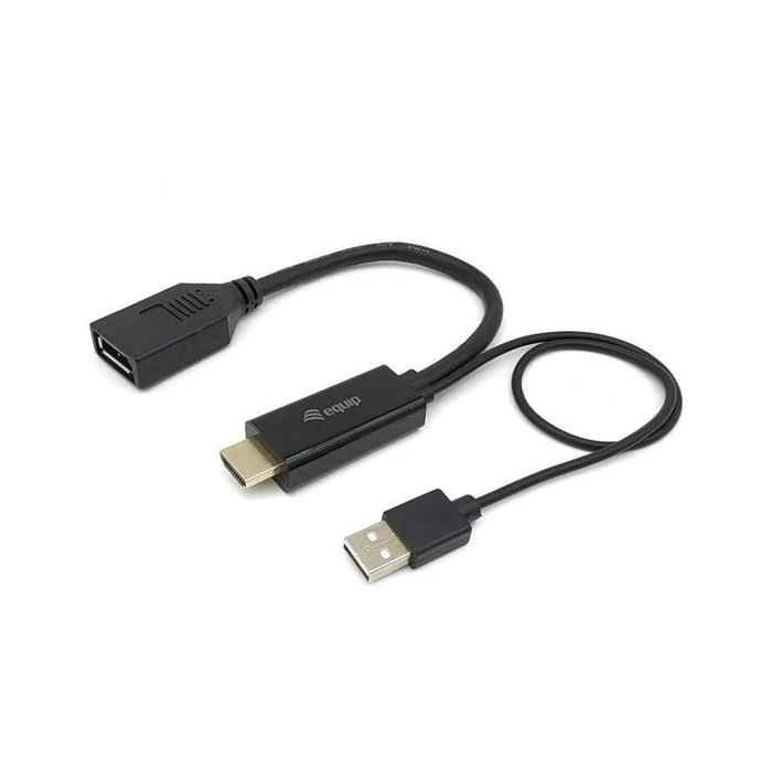 Αντάπτορας HDMI Equip Displayport M/F 0.15m 4K/60Hz sw