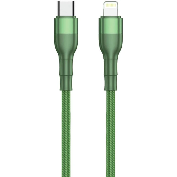Καλώδιο USB 2GO Type C->Lightning green