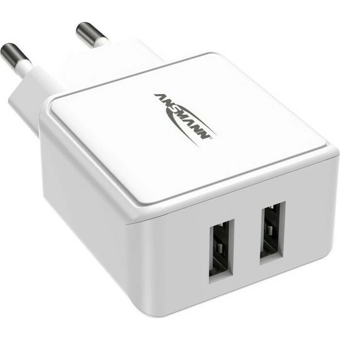 Φορτιστής Πρίζας Ansmann HC212 2xUSB 2400mA white