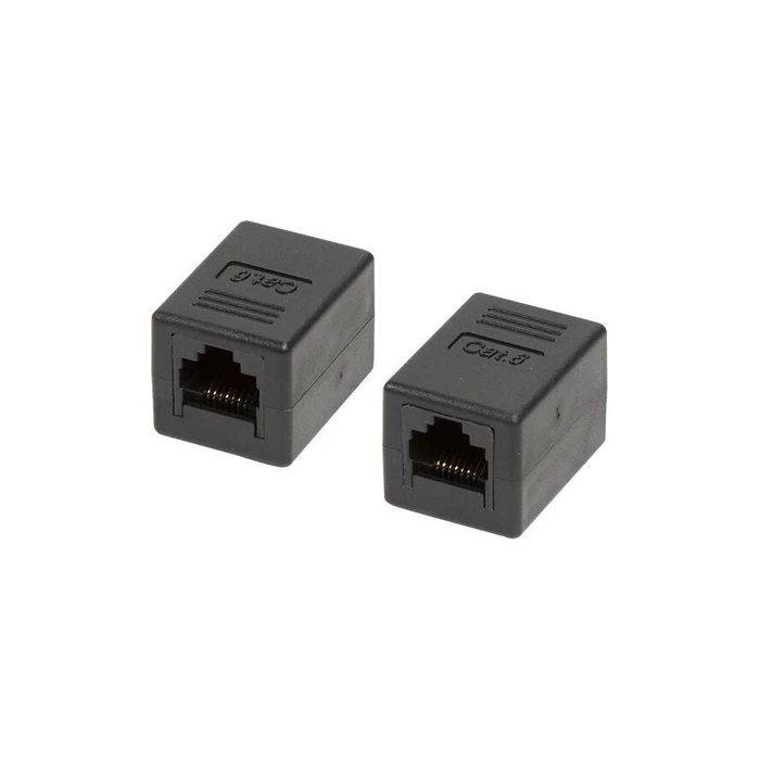 Βύσμα Δικτύου Logilink connector 1:1 2x RJ45 Cat.6 UTP, Black