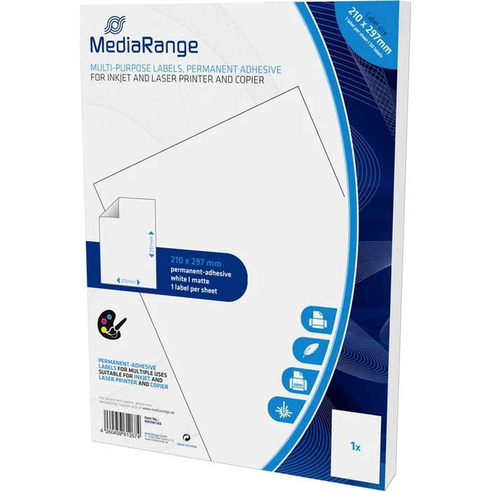 Ετικέτες MediaRange White 210x297mm 50 pcs.