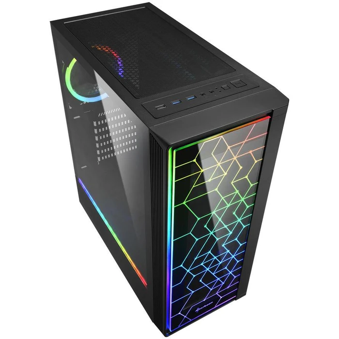 Κουτί Η/Υ Sharkoon RGB LIT 100 ATX 1xGlass black