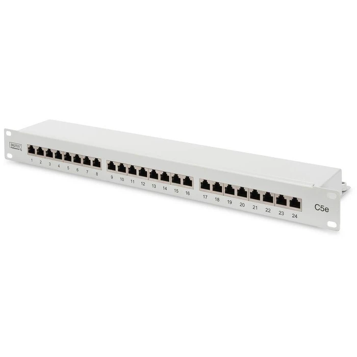 Patch Panel Digitus 1HE 24-Port Cat5e shielded gray