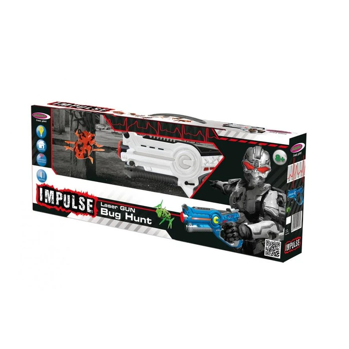 Όπλο Μπαταρίας Jamara Impulse Laser Gun Bug Hunt Set white/orange