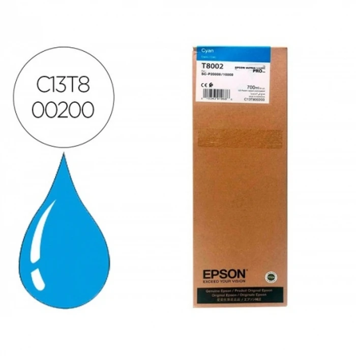 Μελάνι Epson UltraChrome Pro cyan 700 ml T 8002