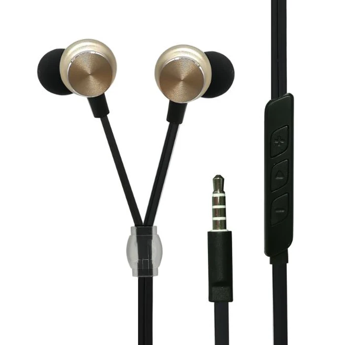Handsfree Ακουστικά 2GO In-Ear Stereo "Luxury" - gold Zipper-Style