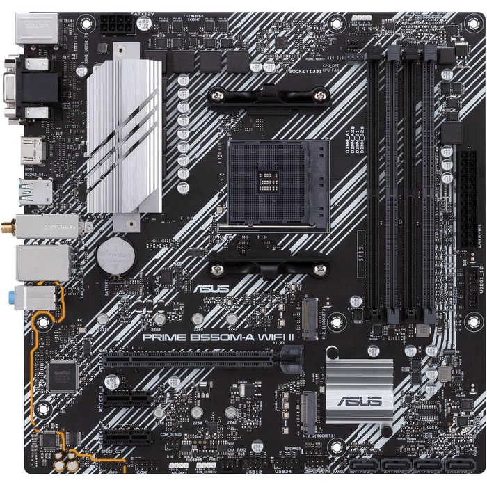 Motherboard Asus PRIME B550M-A (WI-FI II) (AMD,AM4,DDR4,mATX)