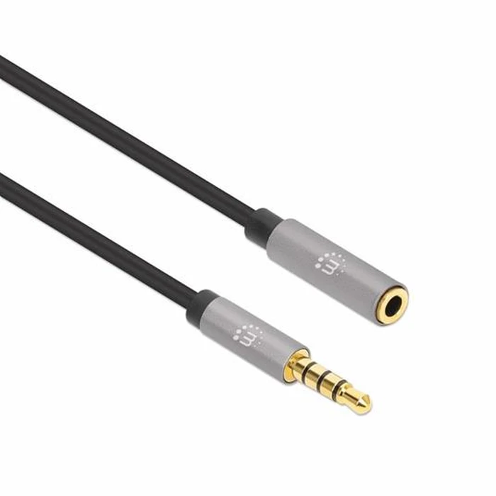 Καλώδιο Ήχου Manhattan Audio-extension Aux / 3,5 mm jack 1m