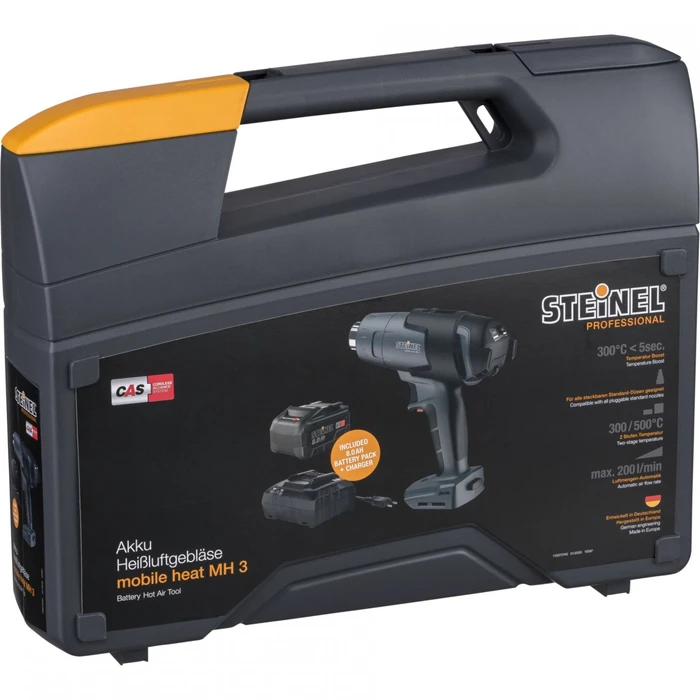 Πιστόλι Θερμού Αέρα Steinel Mobile Heat MH5 Set Cordless + 18V 8,0Ah