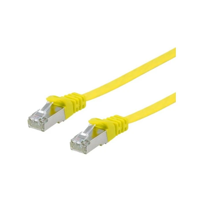 Καλώδιο Δικτύου Equip Cat6A U/FTP 2xRJ45 3.00m yellow flat LSZH