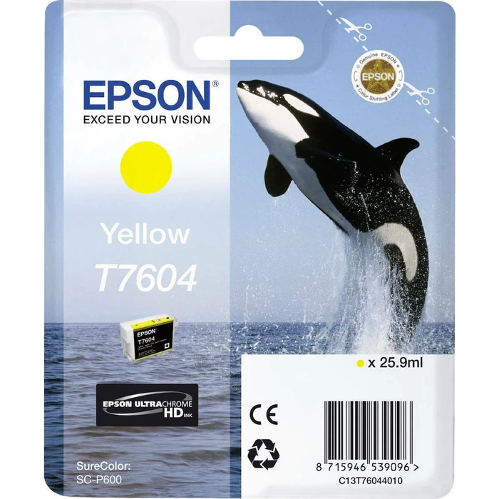 Μελάνι Epson yellow T 7604