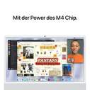 Apple iMac 24" Retina 4,5K (2024) M4, 16GB RAM, 256GB SSD, 8πυρήνης GPU, Ασημί, Ethernet, Πληκτρολόγιο με αριθμητικό τμήμα, BTO