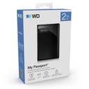 WD My Passport 2 TB Portable External Hard Drive (HDD) USB-C - Black