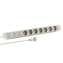 Πολύπριζο Ασφαλείας M-CAB 19 INCH 1U SOCKET 7 PORT ALU GR