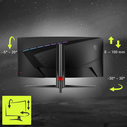 MSI MAG345CQRDE 34-inch UWQHD Curved Gaming Monitor (VA, 21:9, 180 Hz)