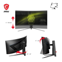 MSI MAG345CQRDE 34-inch UWQHD Curved Gaming Monitor (VA, 21:9, 180 Hz)