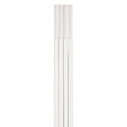 Hama Cable Duct, 4 pcs, Self-Adhesive, Half-Round, 100 x 1.1 x 1 cm, PVC, White (Model 00220980)