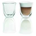 De'Longhi Σετ 2 Ποτήρια Cappuccino Thermoglas 190 ml (Γυάλινα διπλού τοιχώματος)
