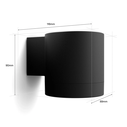 Philips Hue WACA Muscari Wandspot Round Black