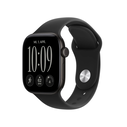Apple Watch Series 12 GPS 42mm Μαύρο Αλουμίνιο με Μαύρο Sport Band - S/M