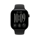 Apple Watch Series 12 GPS 46mm Black Aluminium με Black Sport Band (S/M)