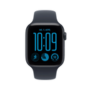 Apple Watch SE 3 Aluminium 44mm Αδιάβροχο με Παλμογράφο (Midnight Aluminium Case with Navy Blue Sport Band - S/M)