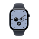 Apple Watch Series 12 GPS + Cellular 46mm Night Blue Κεραμική Κάσα με Navy Blue Sport Λουράκι - S/M
