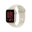 Apple Watch SE 3 GPS + Cellular 40mm Starlight Aluminium Case με Sand Sport Band (M/L)