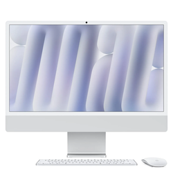 Apple iMac 24" Retina 4,5K (2024) M4, 16GB RAM, 256GB SSD, 8πυρήνης GPU, Ασημί, Ethernet, Πληκτρολόγιο με αριθμητικό τμήμα, BTO