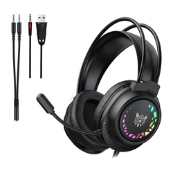 Onikuma X92 Over Ear Gaming Headset με σύνδεση 3.5mm / USB, Μαύρο