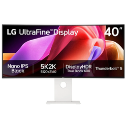 LG UltraFine 40WT95UF-W 39.7'' Nano IPS 5K2K Curved Monitor (Λευκό)