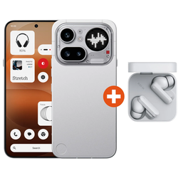 Nothing Phone (4a) Pro 8/128GB Dual-SIM ασημί Android 16 Smartphone + CMF Buds 2a Ασύρματα In-Ear Ακουστικά λευκά