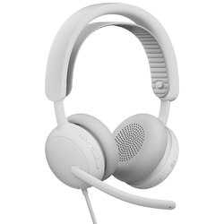 Logitech Zone Wired 2 for Business Λευκό, Ενσύρματο USB Ακουστικό με Προσαρμοστική Υβριδική ANC, Μικρόφωνο με Ακύρωση Θορύβου, Πιστοποίηση Microsoft Teams