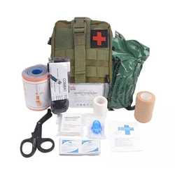 Τσάντα Πρώτων Βοηθειών Helbo Depan HEL002 First aid kit with accessories 13 items Green